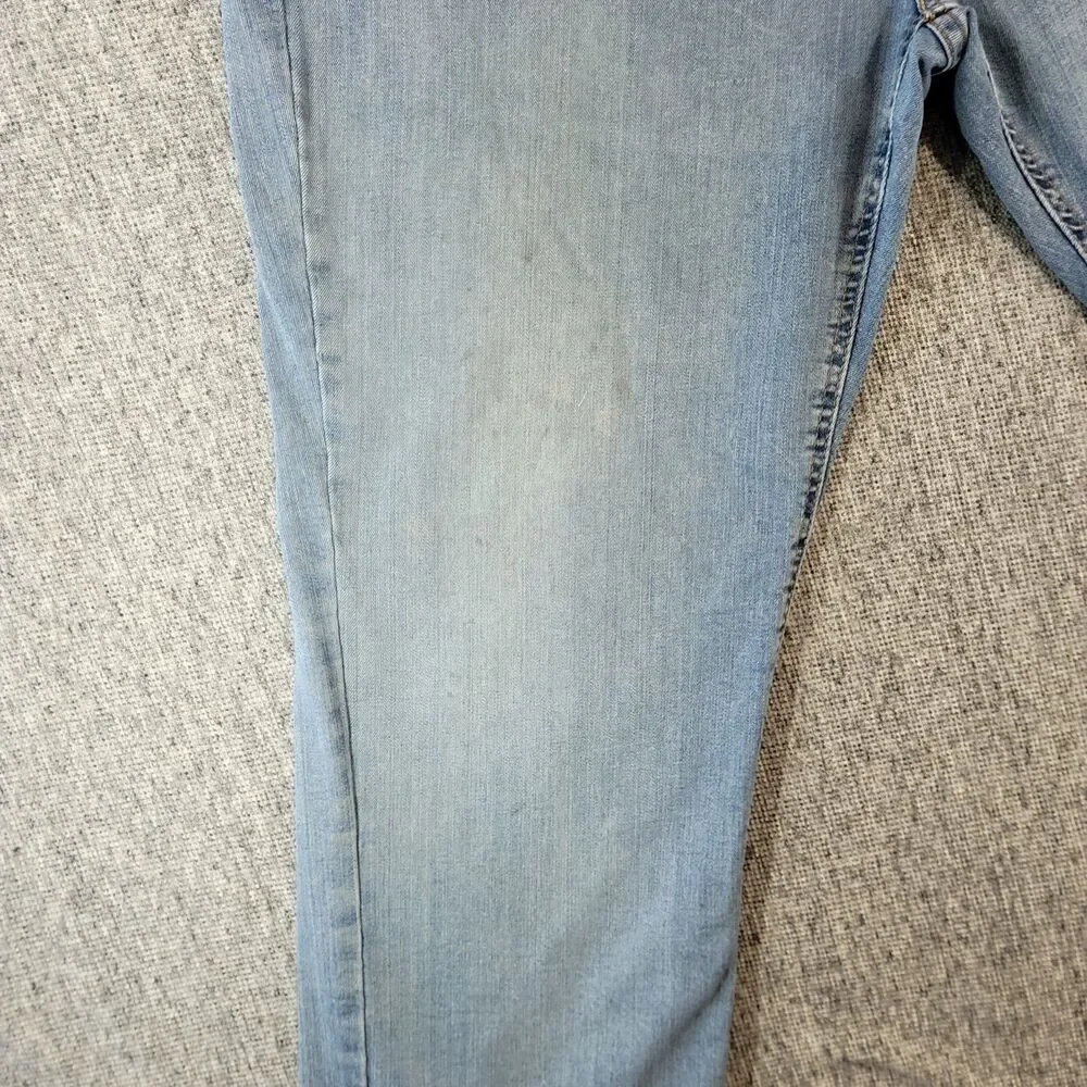 Levi's 541 Athletic Taper Jeans Men's 44x32 Light Wash Distressed Paint Stained